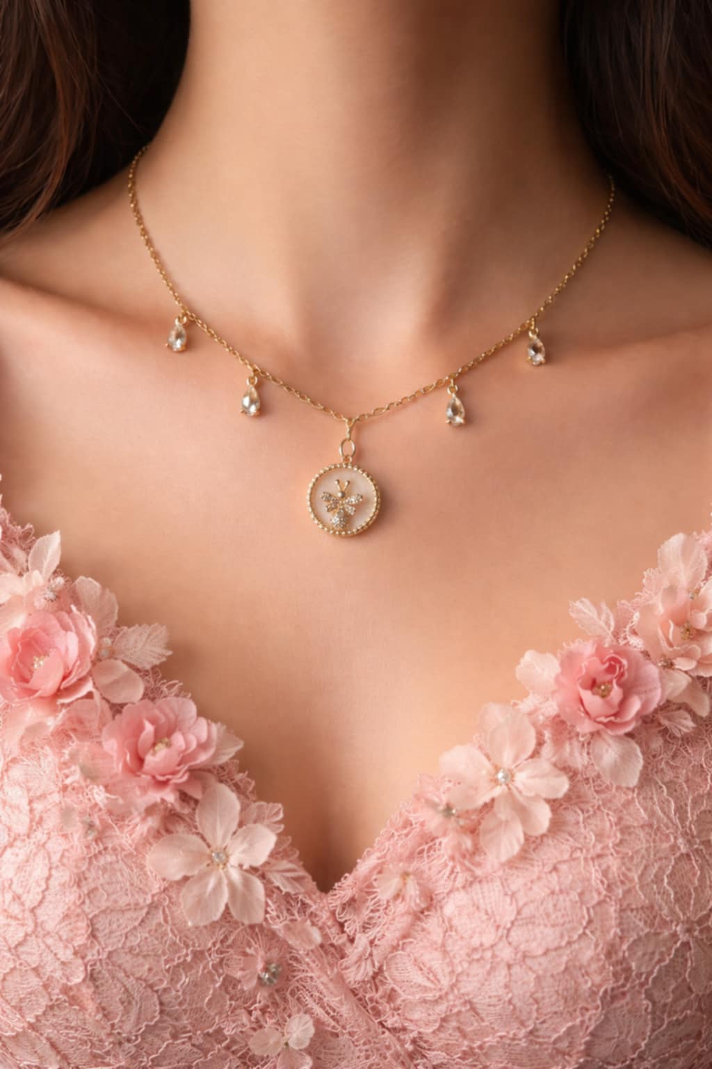 Collier papillon fait main unique en 1 exemplaire avec certificat d'authenticité en laiton plaqué or 18k.
Un bijou élégant, féminin et raffiné.
