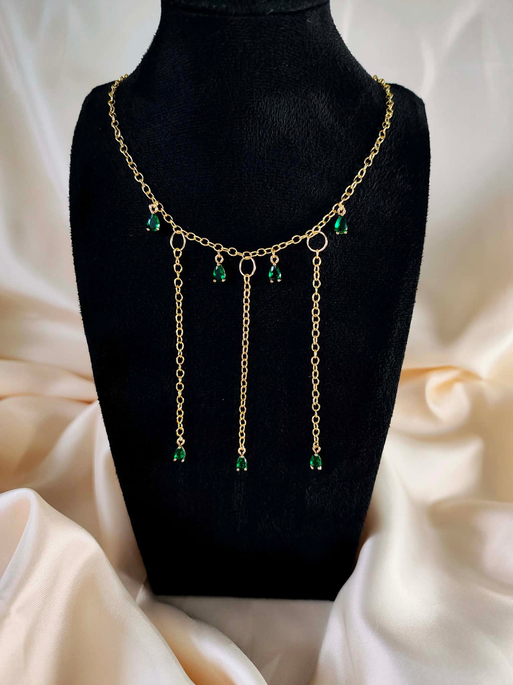 Collier doré et vert émeraude - Trésor de Cléopâtre