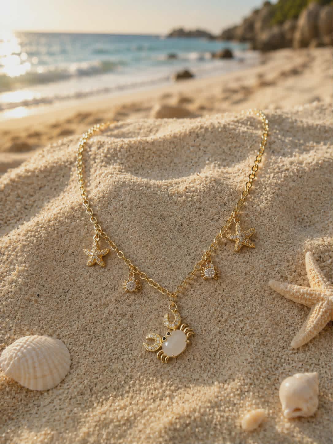Collier "Le Trésor du Crabe Royal"