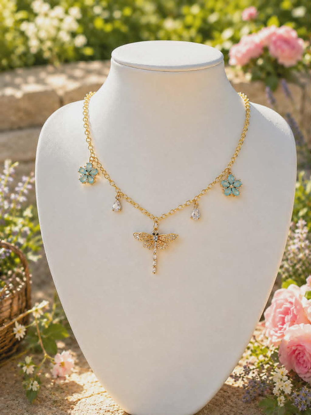 Collier "Le Jardin des Libellules"