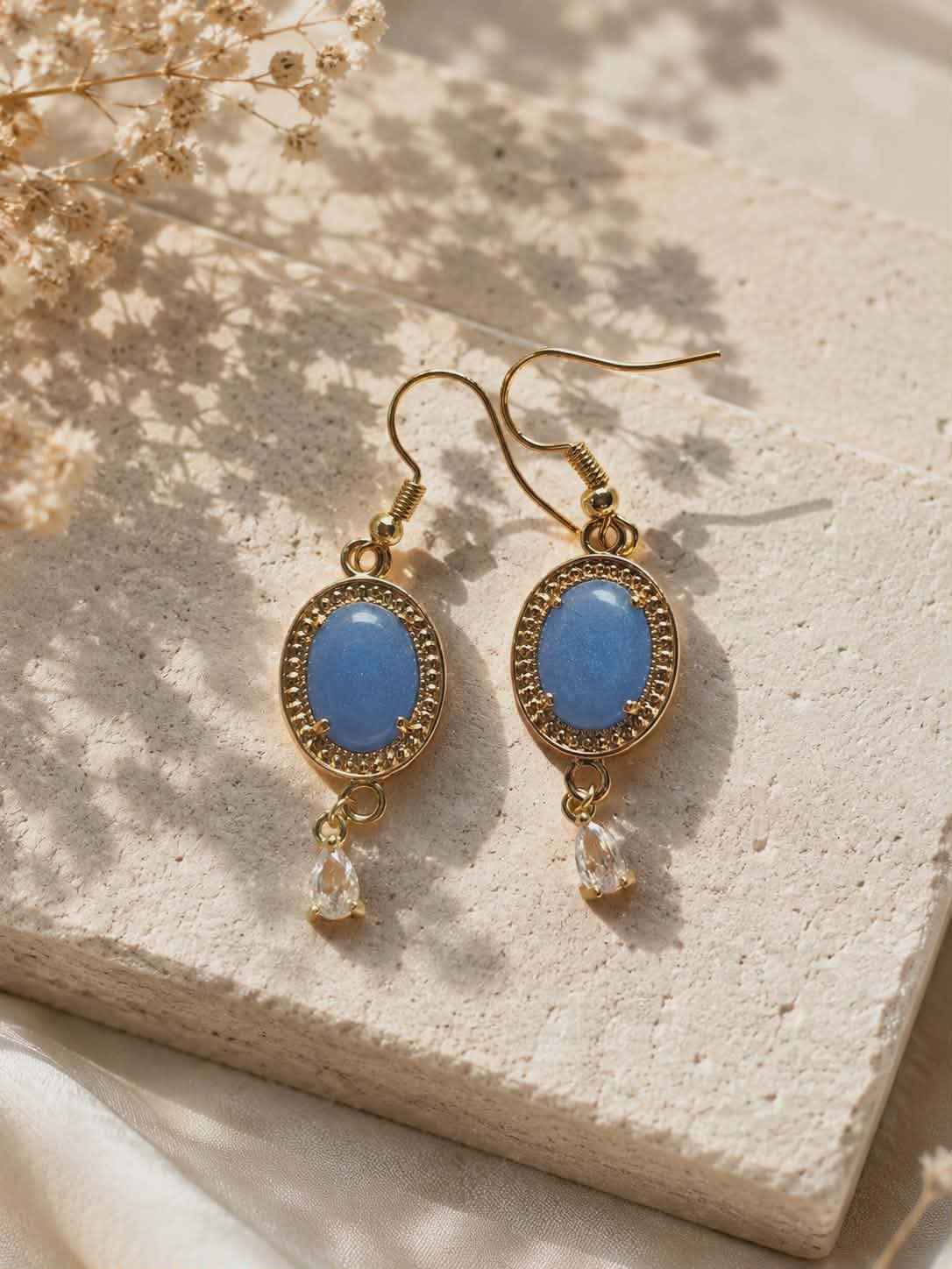Boucles d'oreilles "Le Souffle d’Azur"