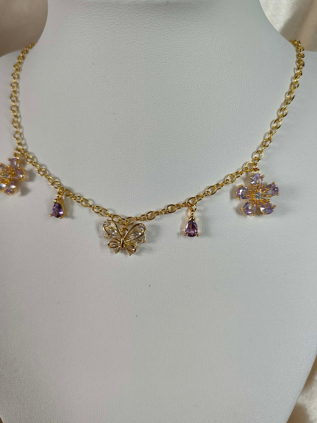 Collier "Papillon du jardin"