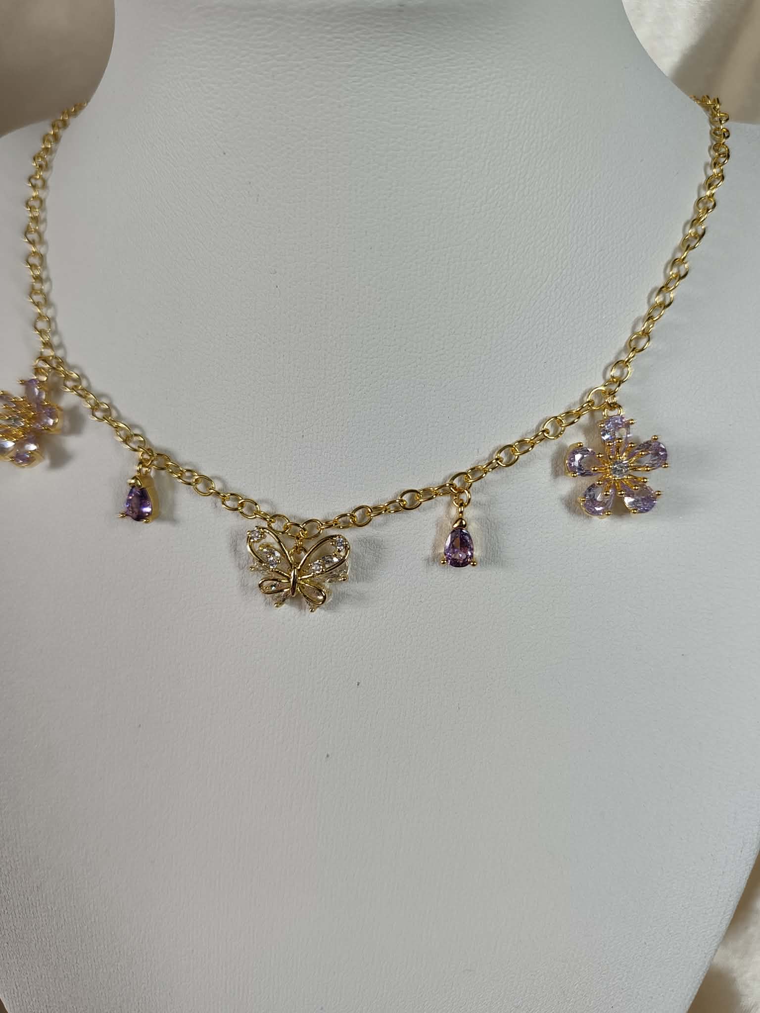 Collier "Papillon du jardin"