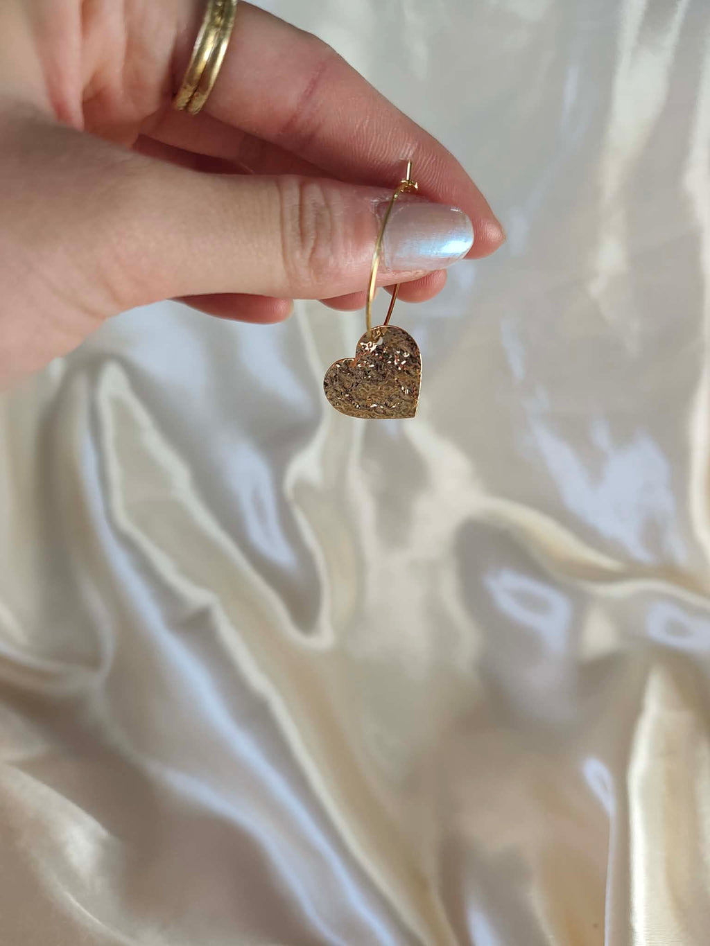 Boucles d'oreilles "Cœur d’Or"