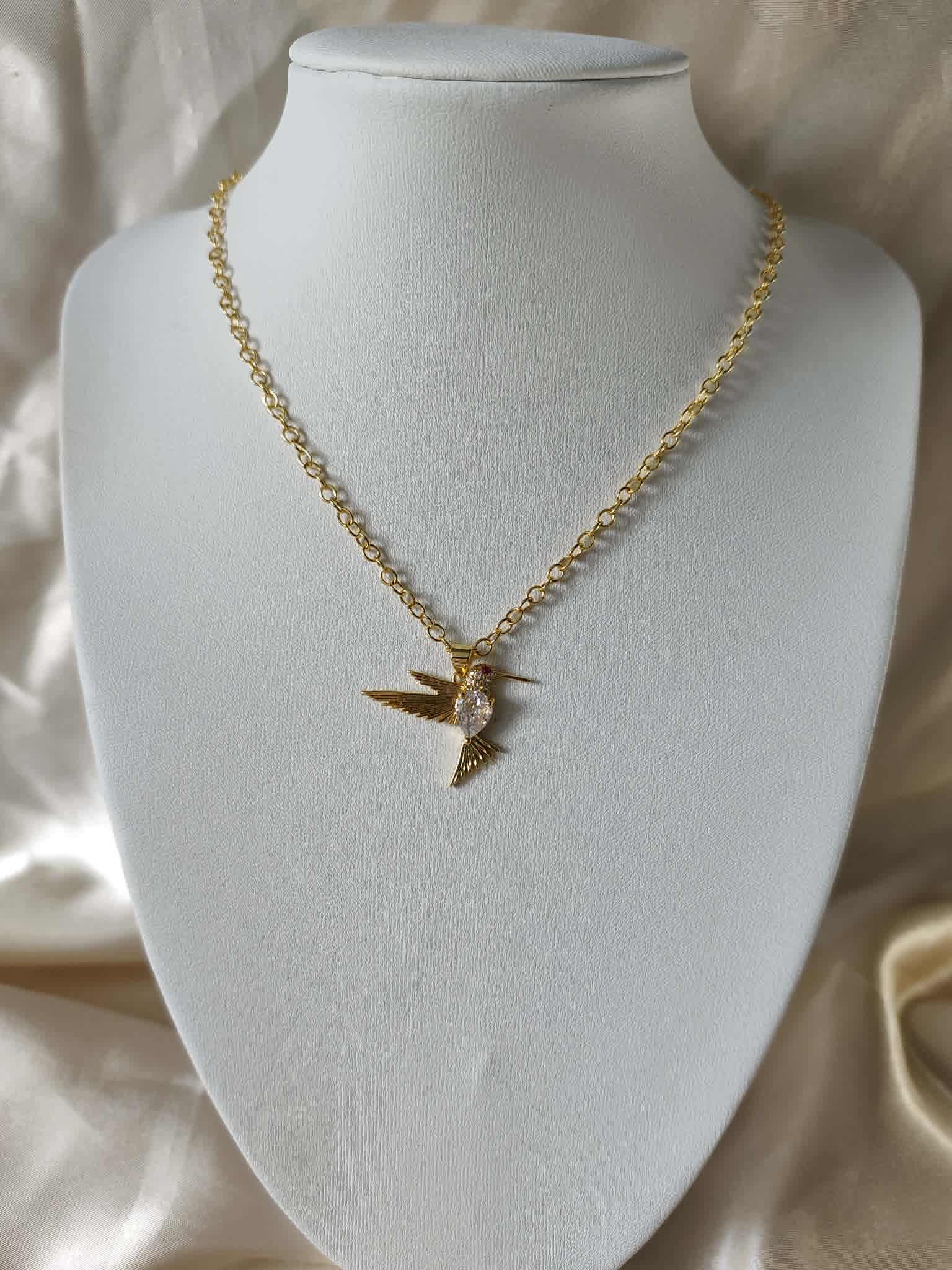 Collier "Oiseaux de la cour"