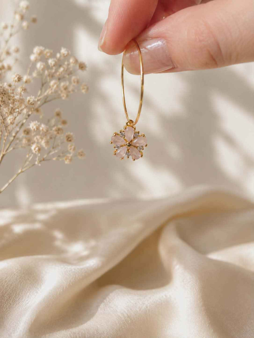 Boucles d'oreilles "fleur de cerisier"