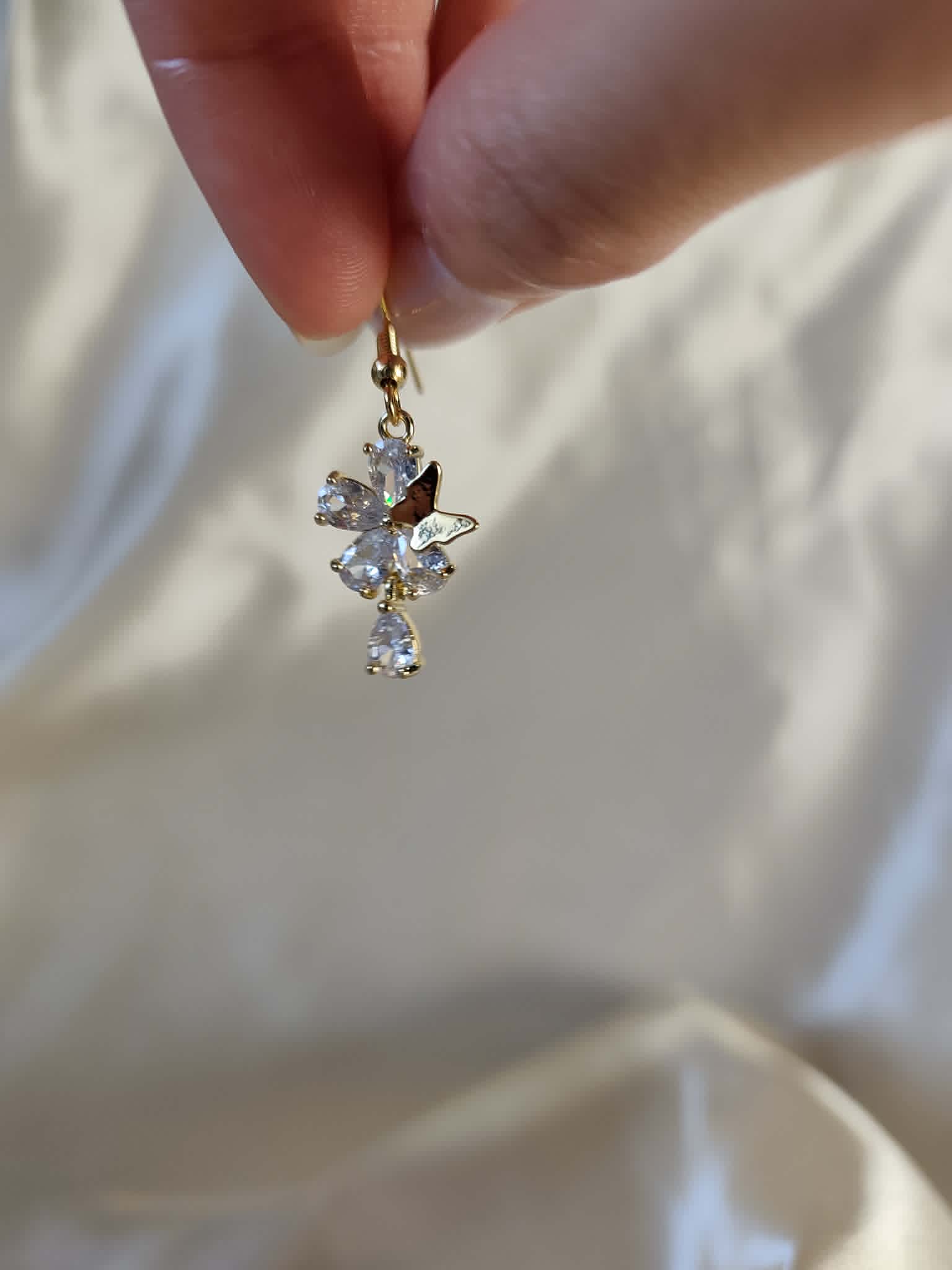 Boucles d'oreilles "papillon impérial"