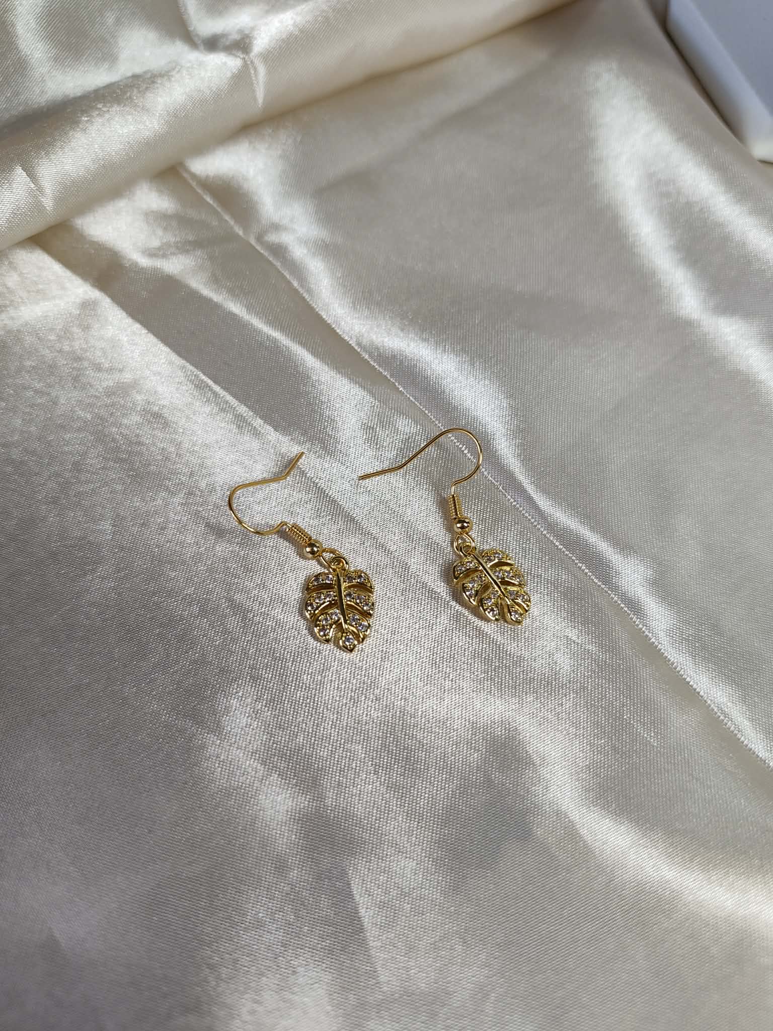boucles d'oreilles "monstera"
