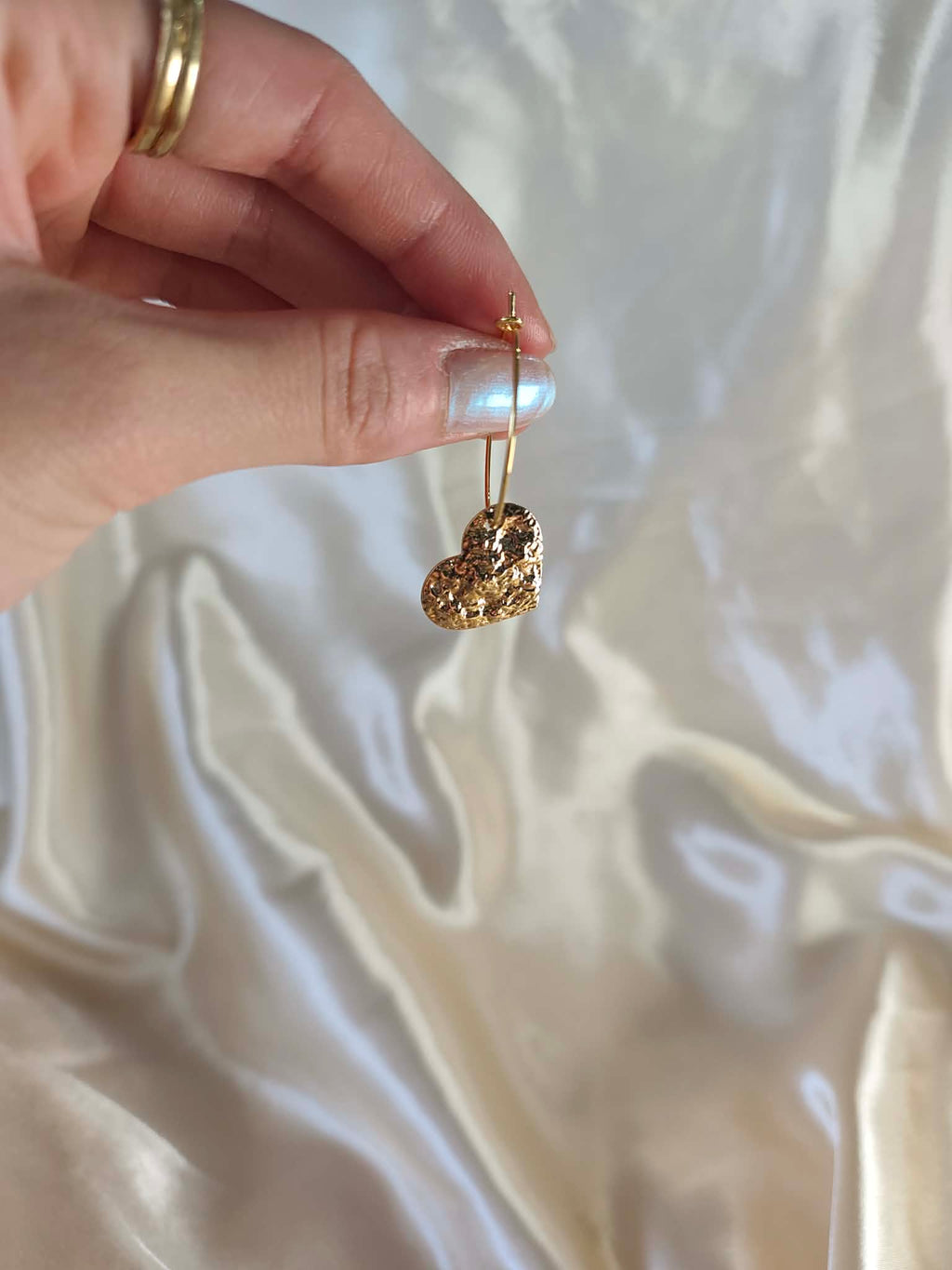 Boucles d'oreilles "Cœur d’Or"