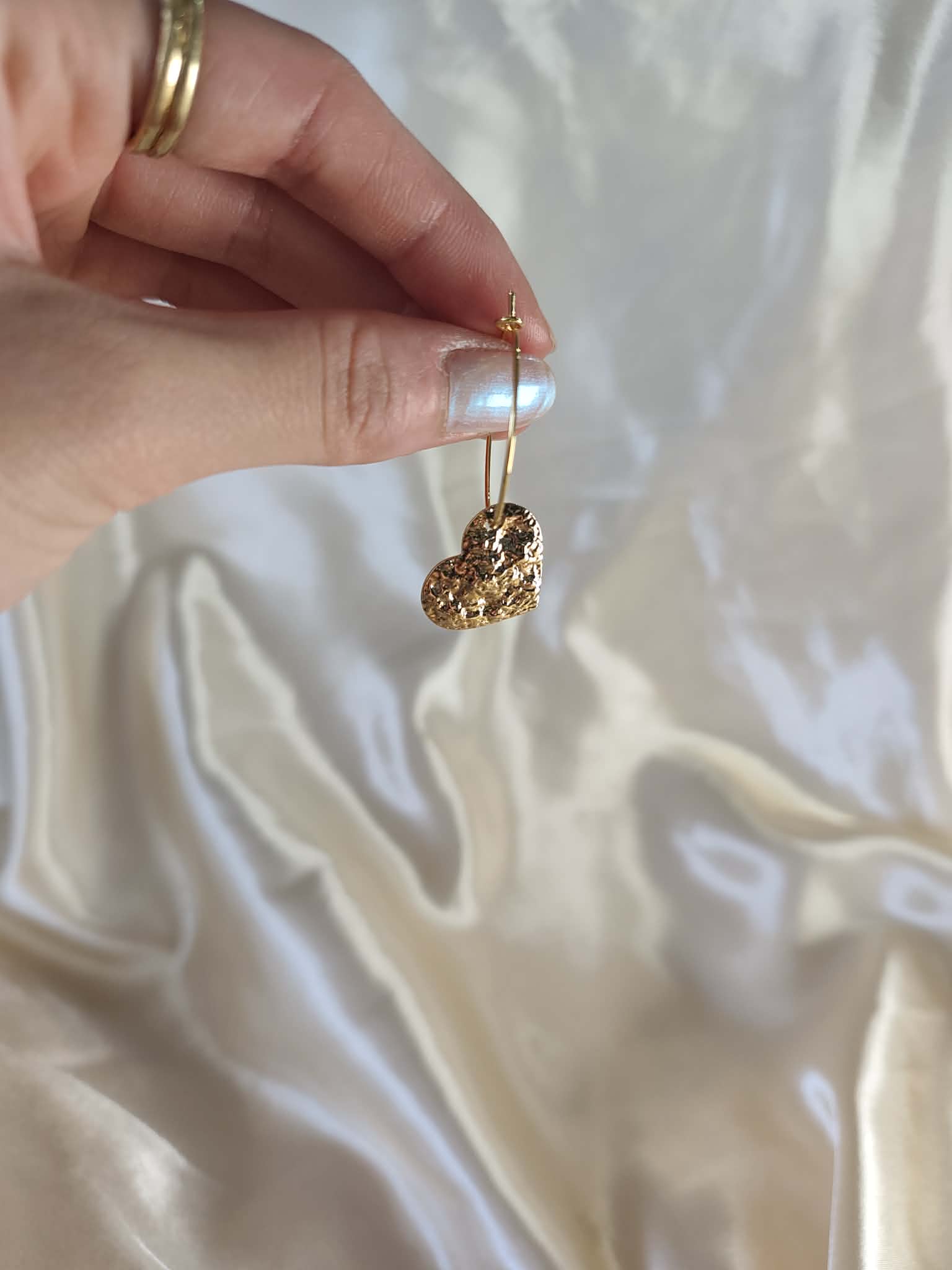 Boucles d'oreilles "Cœur d’Or"