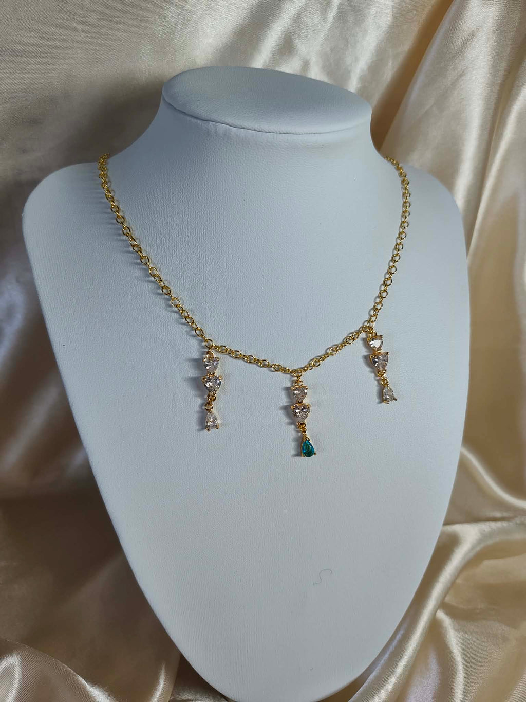 Collier "coeur turquoise"