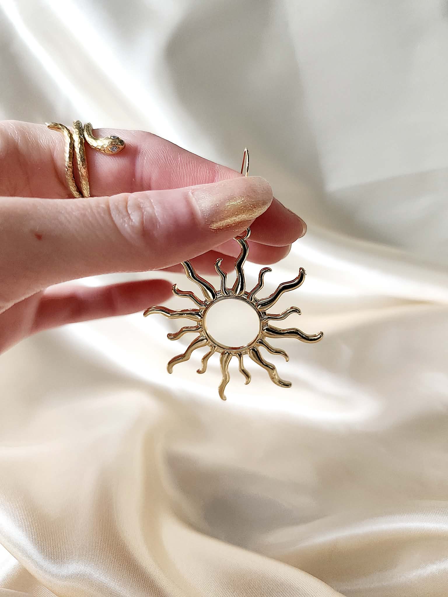 Boucles d'oreilles "L’Éveil du Soleil"