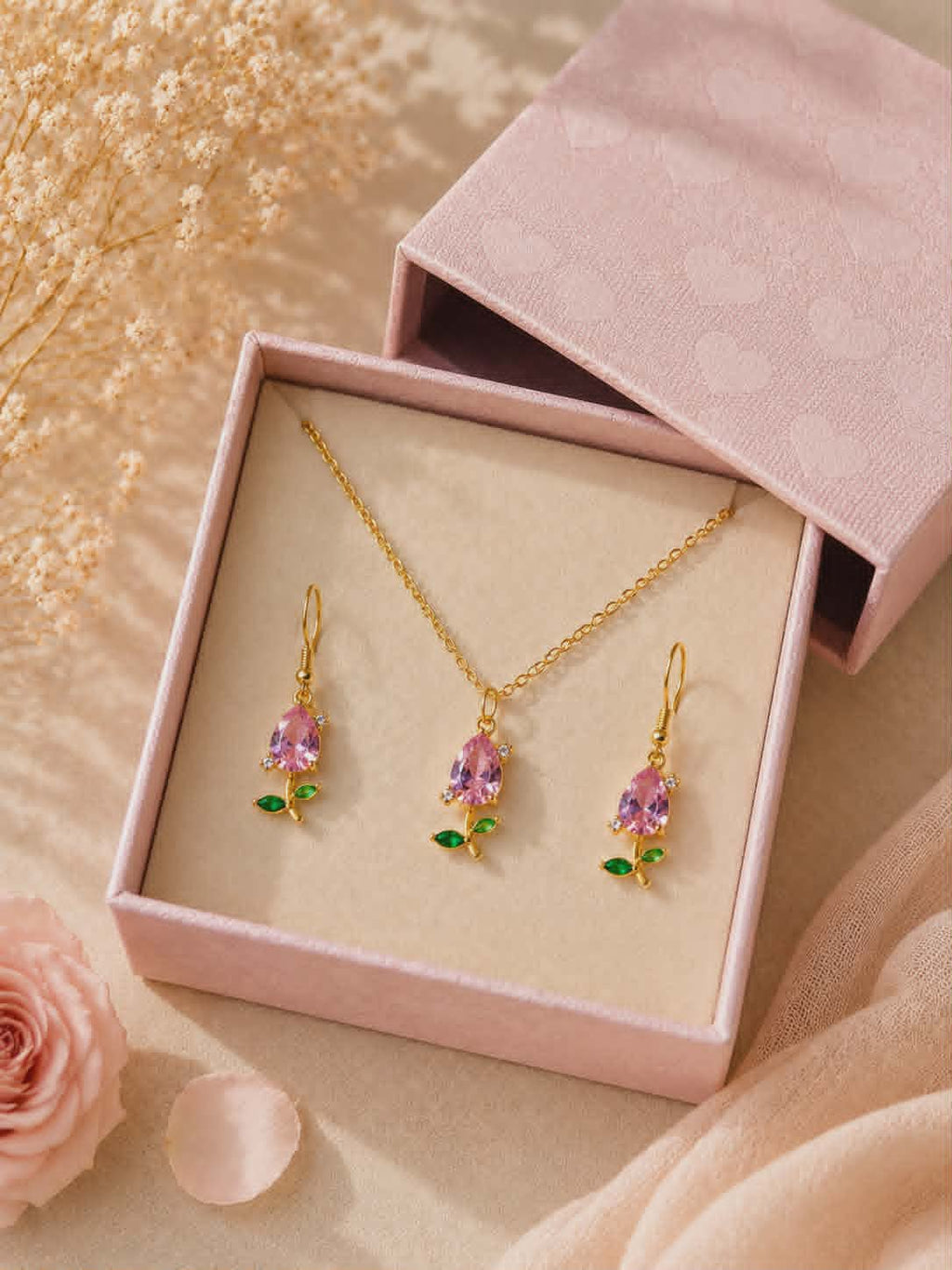 parure "tulipe royale"