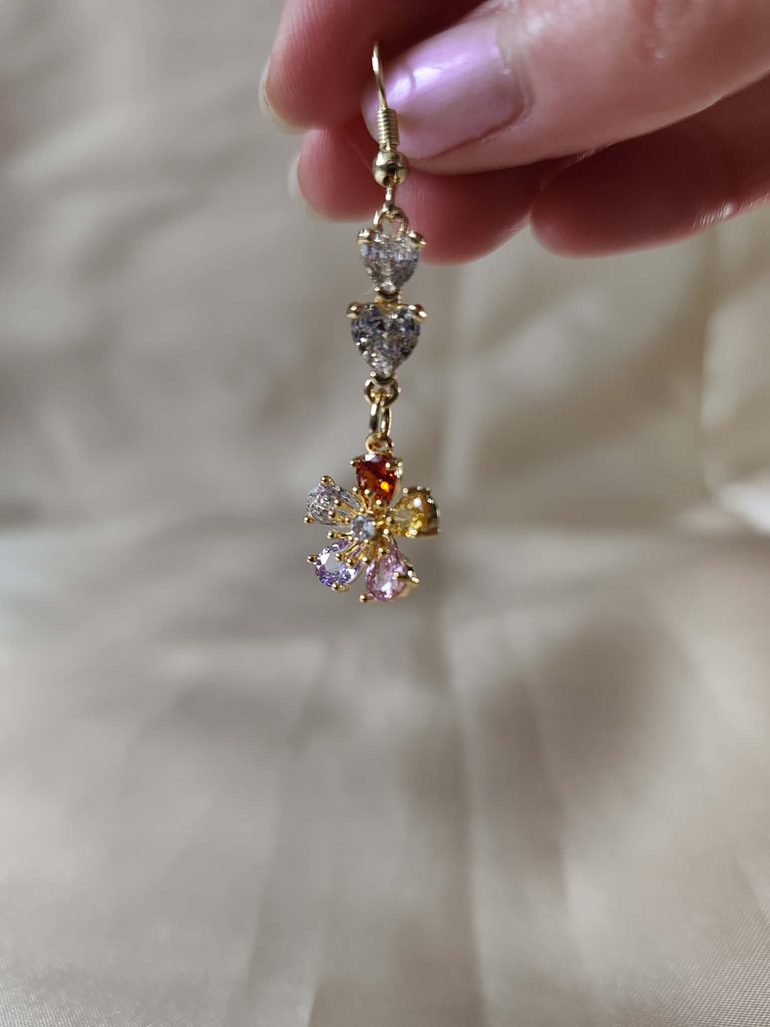 Boucles d'oreilles "jardin coloré"