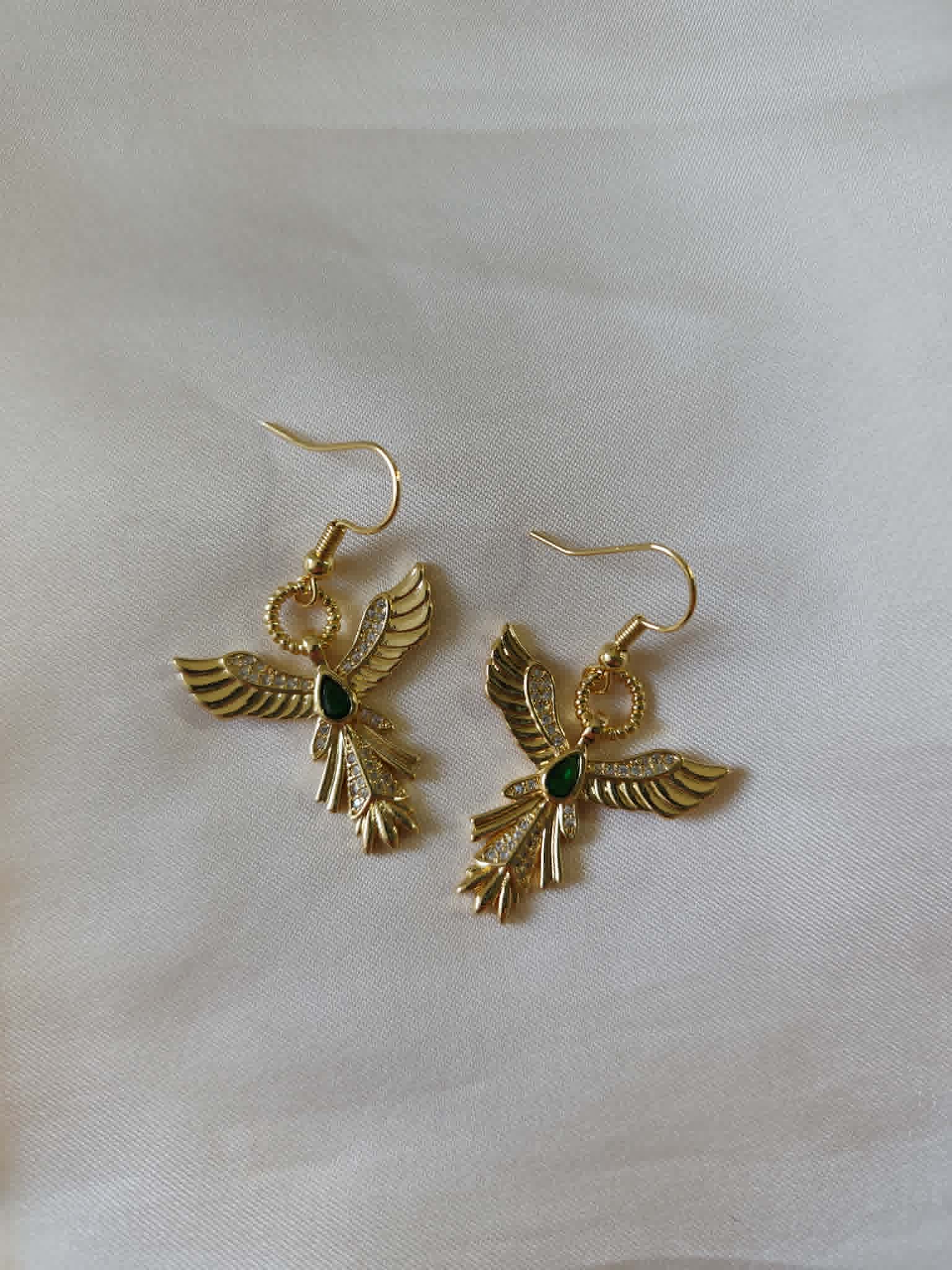 Boucles d'oreilles "Phénix Impérial"