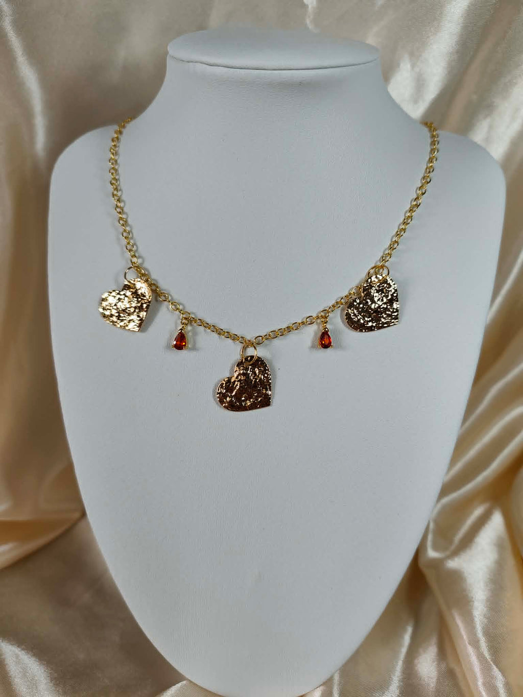 Collier "coeur d'ambre"