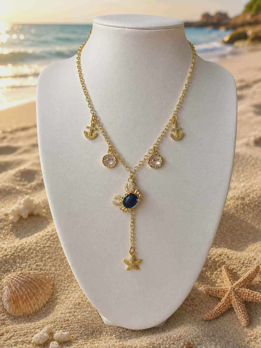 Collier "Le Trésor du Lagon Bleu"