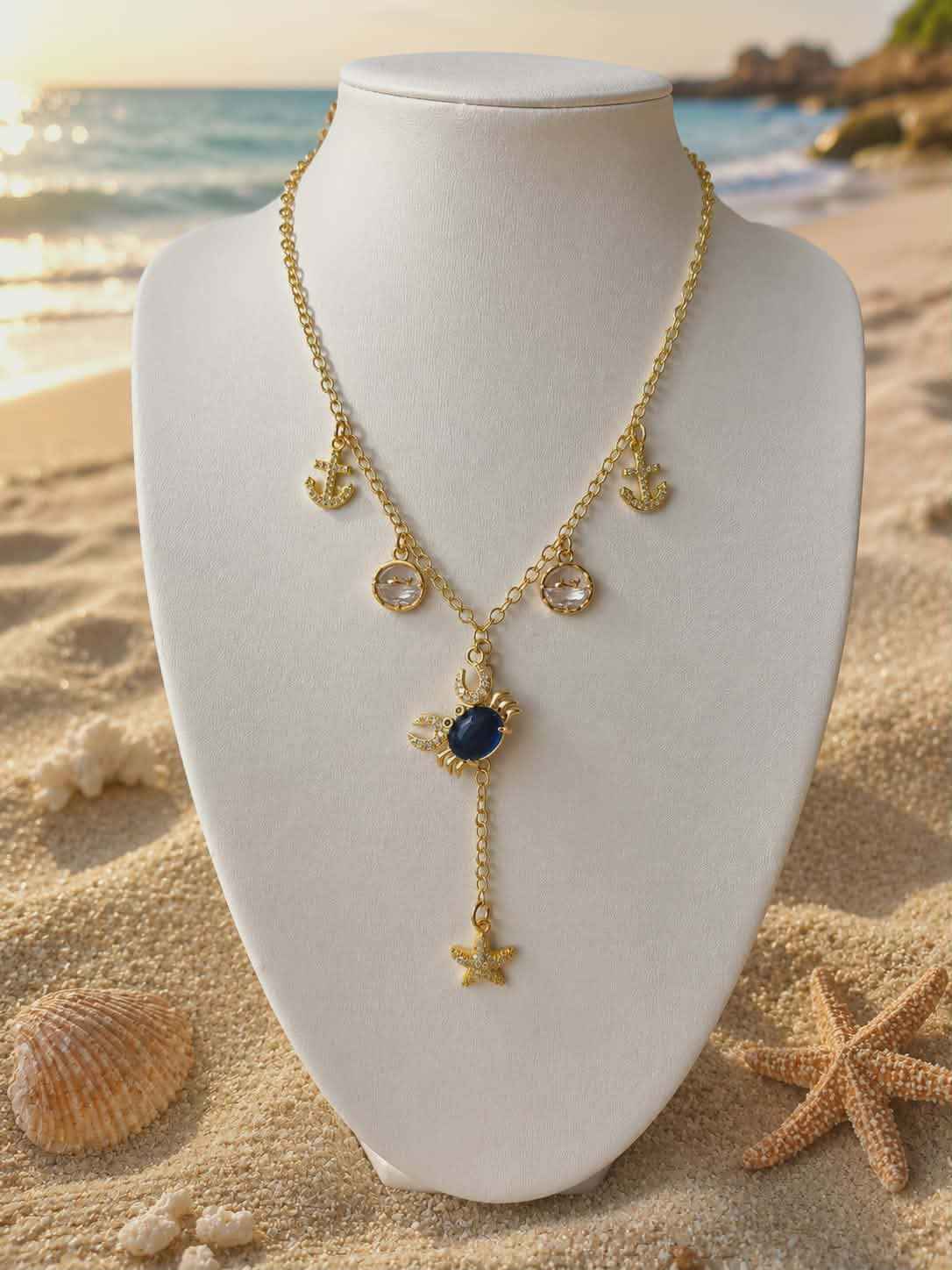 Collier "Le Trésor du Lagon Bleu"