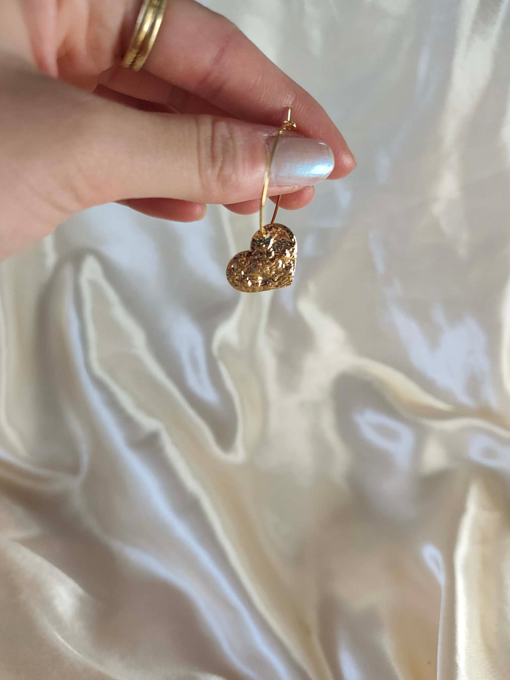 Boucles d'oreilles "Cœur d’Or"