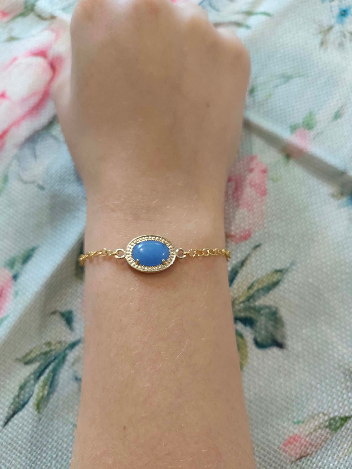 Bracelet « Le Médaillon d’Azur »