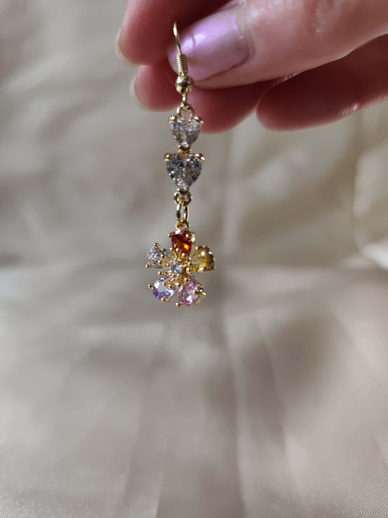 Boucles d'oreilles "jardin coloré"
