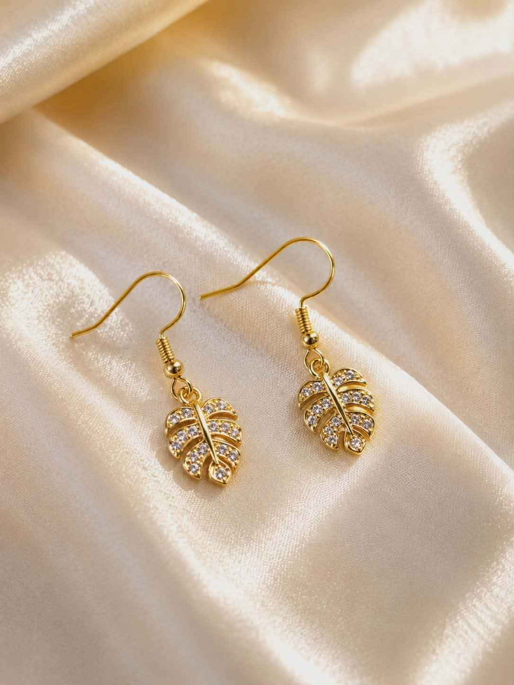 boucles d'oreilles "monstera"