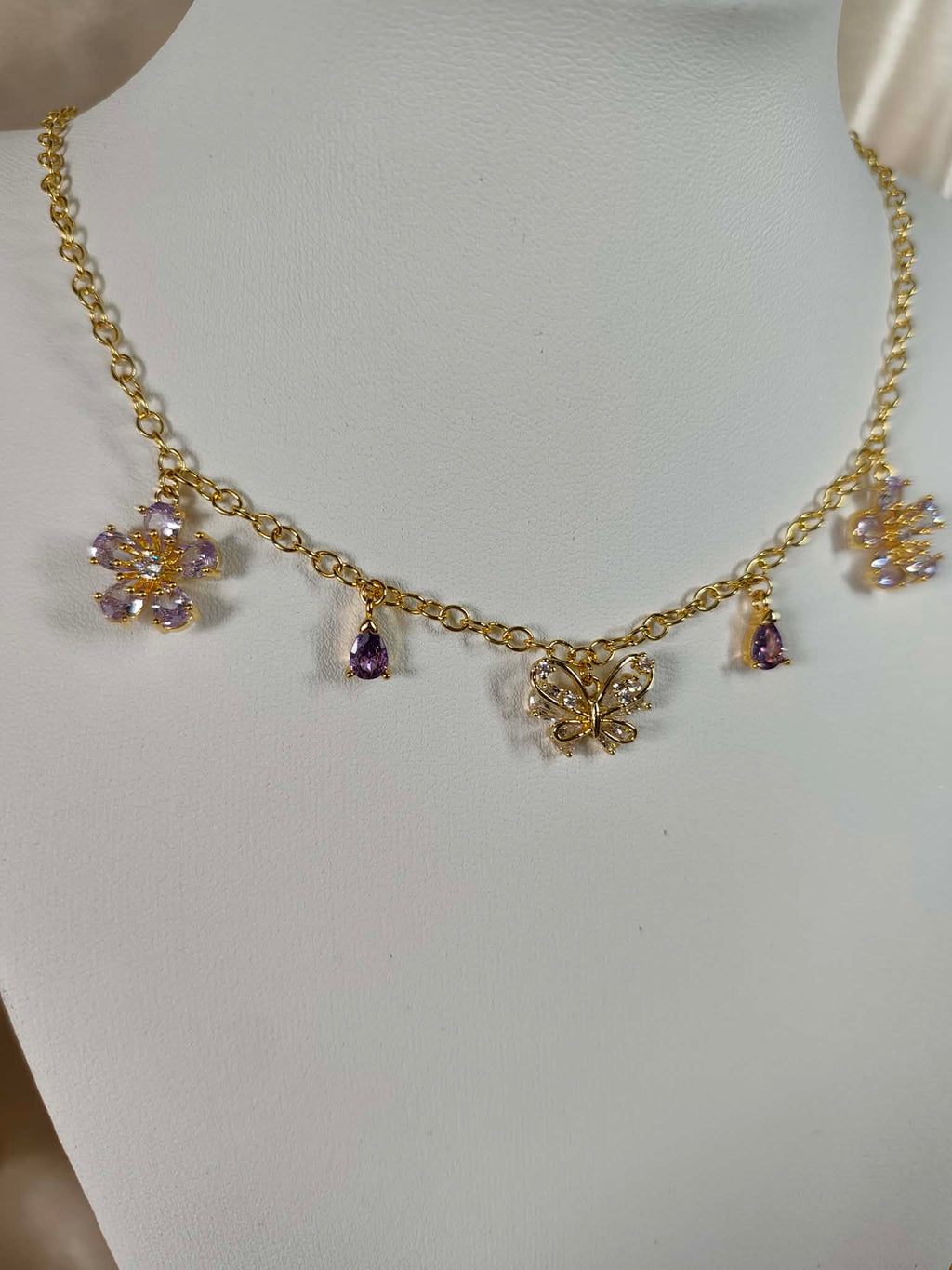 Collier "Papillon du jardin"