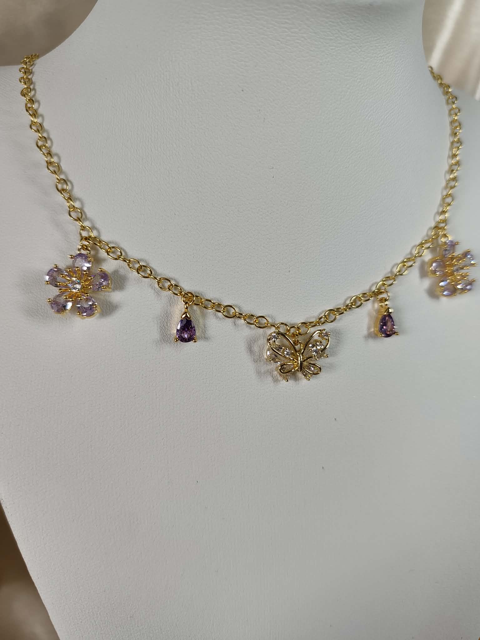 Collier "Papillon du jardin"