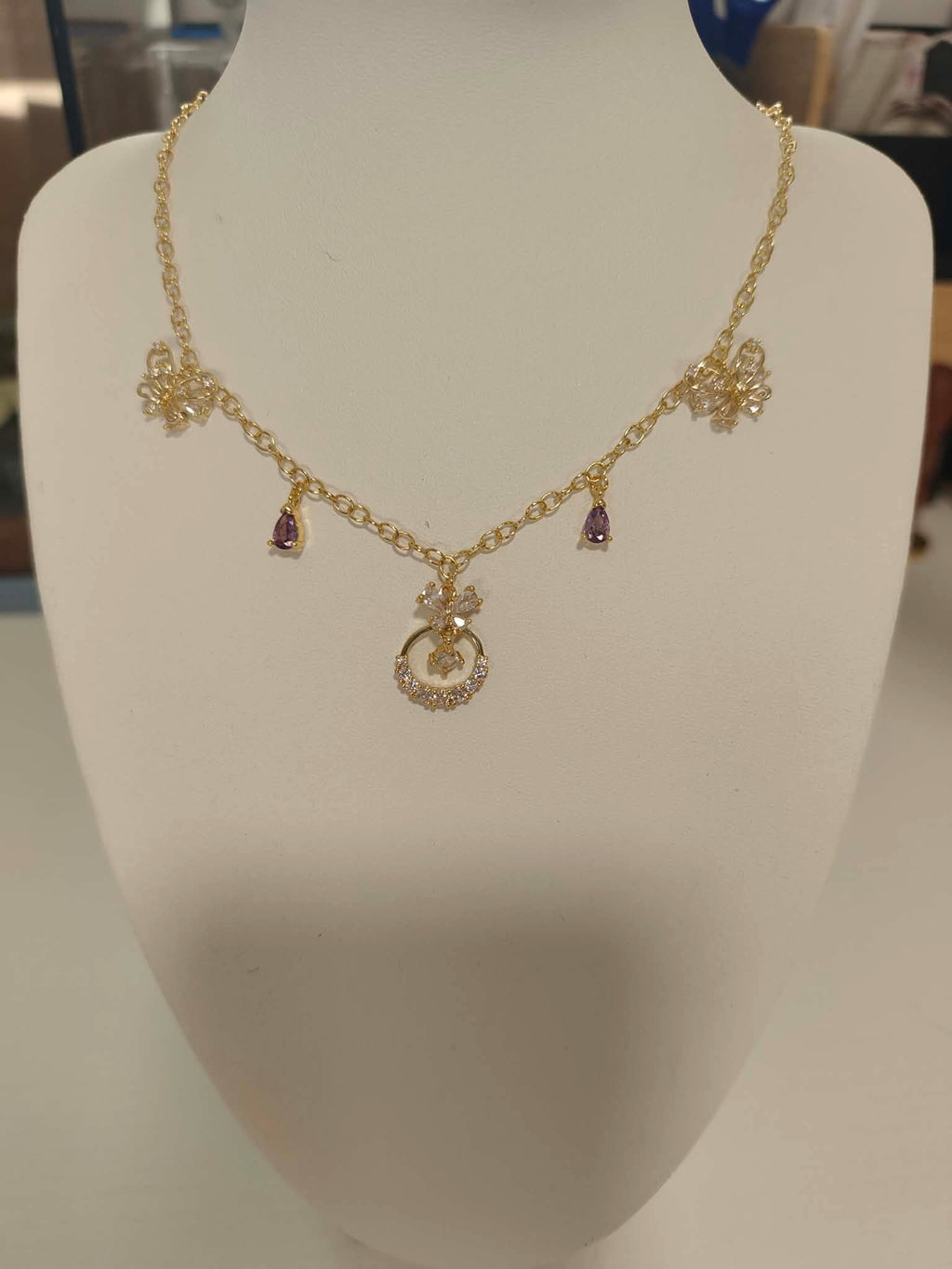 collier "Le Jardin d'Améthyste"