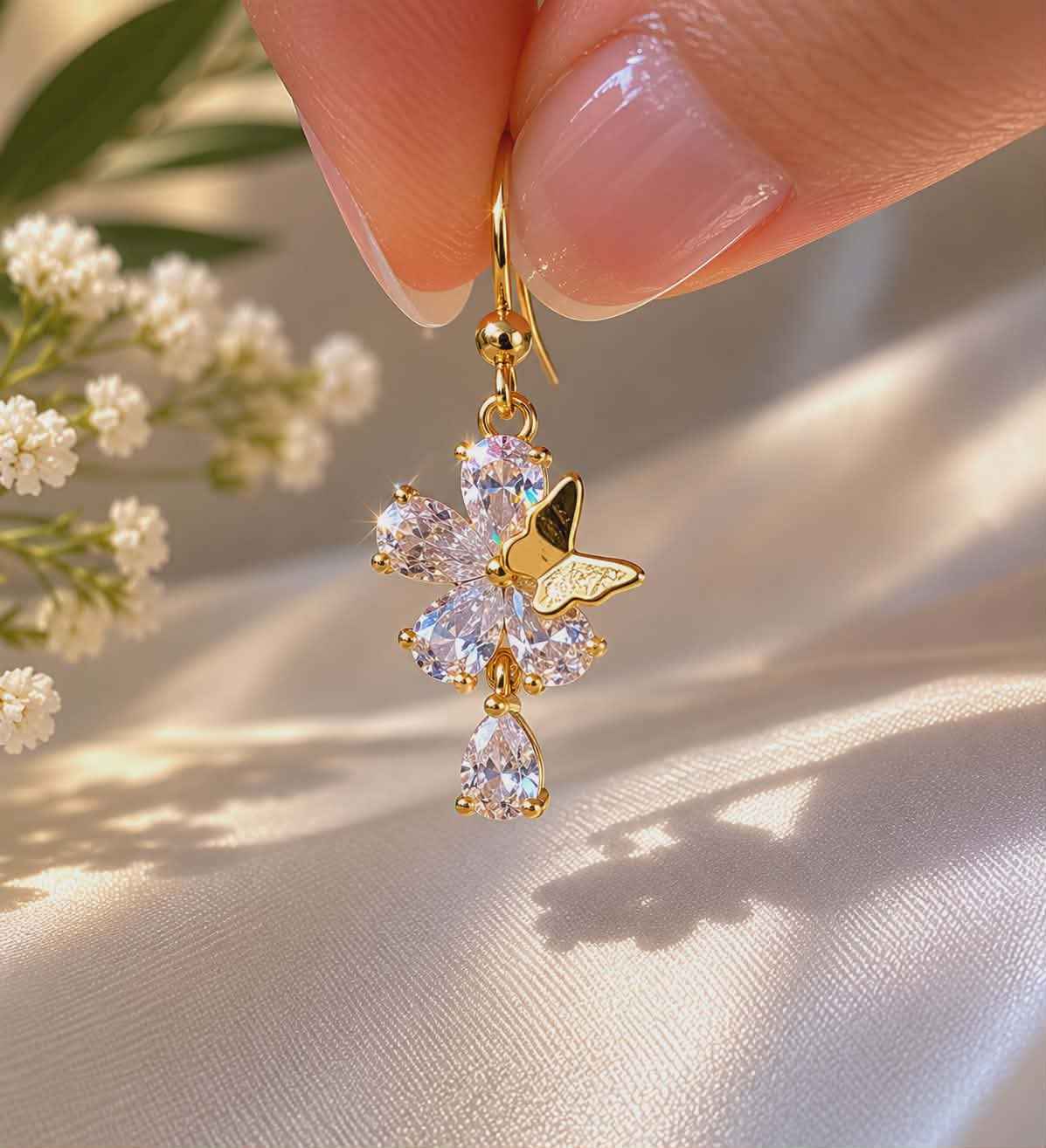 Boucles d'oreilles "papillon impérial"