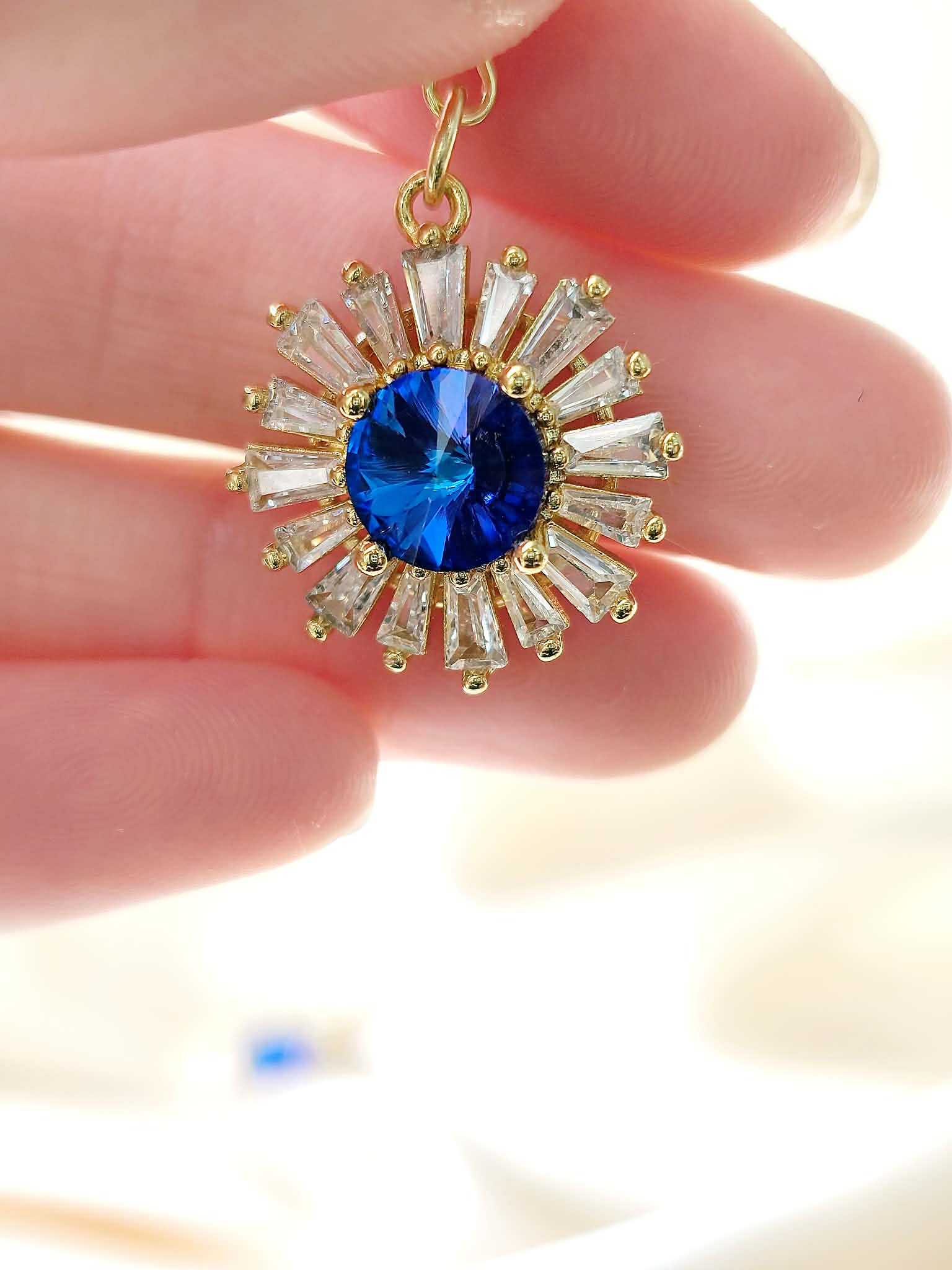 Parure "Soleil de Saphir Impérial"