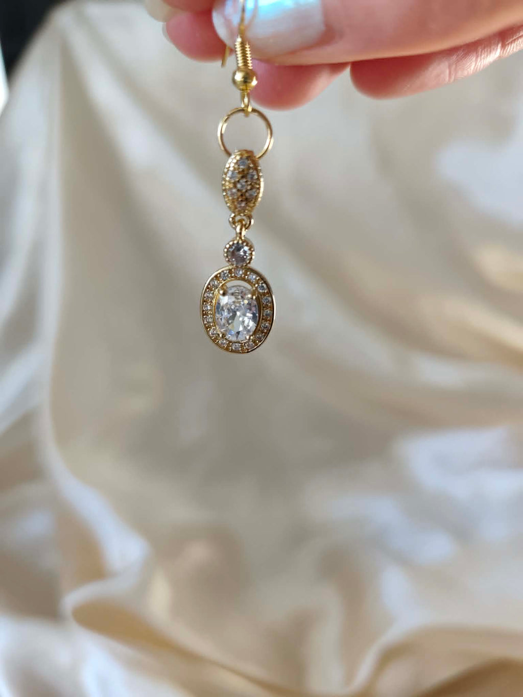 Boucles d'oreilles "La Duchesse de Cristal"