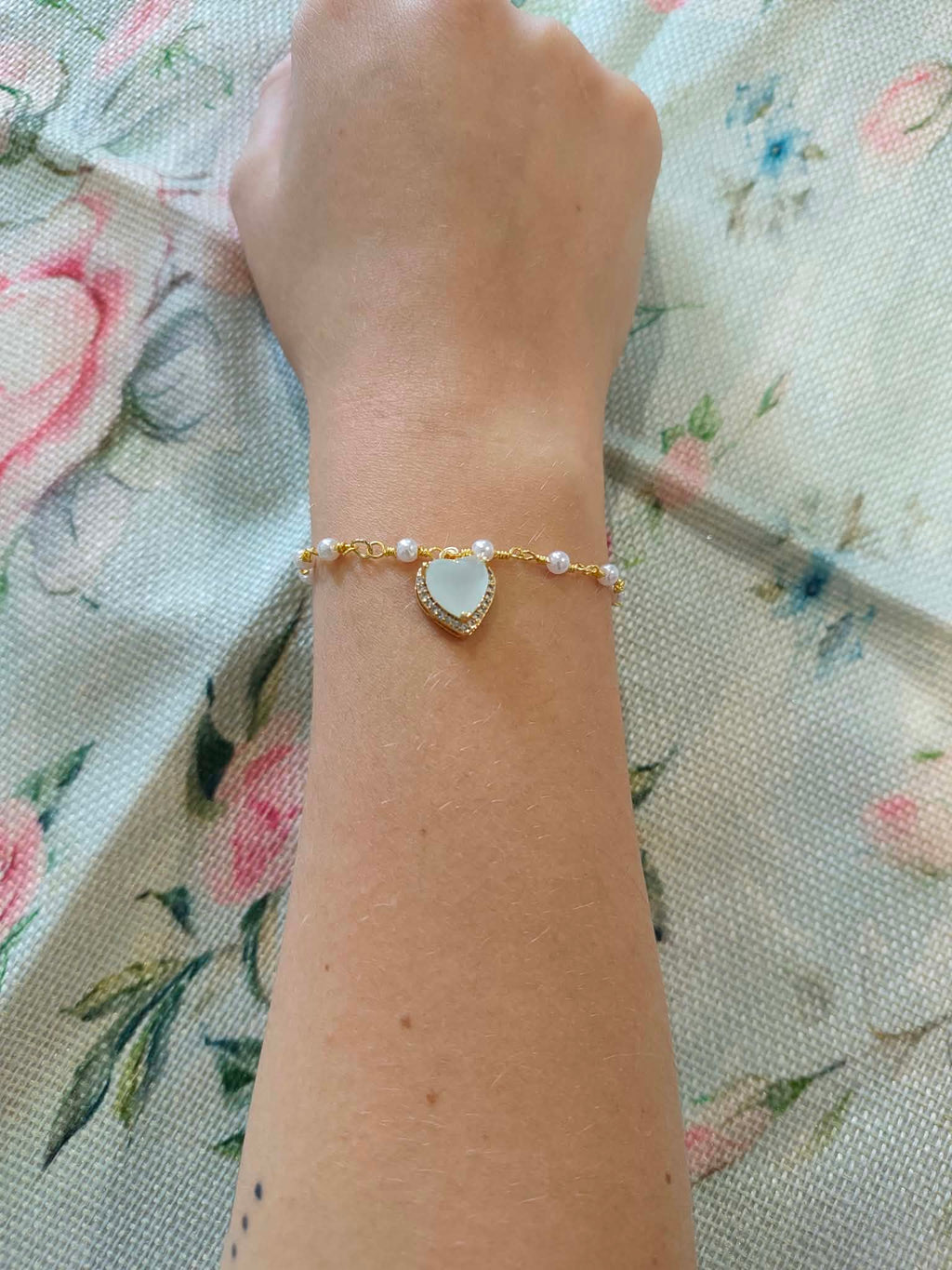 Bracelet « Le Cœur de Perle »