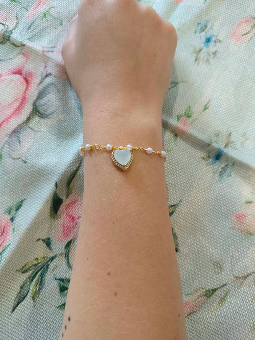 Bracelet « Le Cœur de Perle »