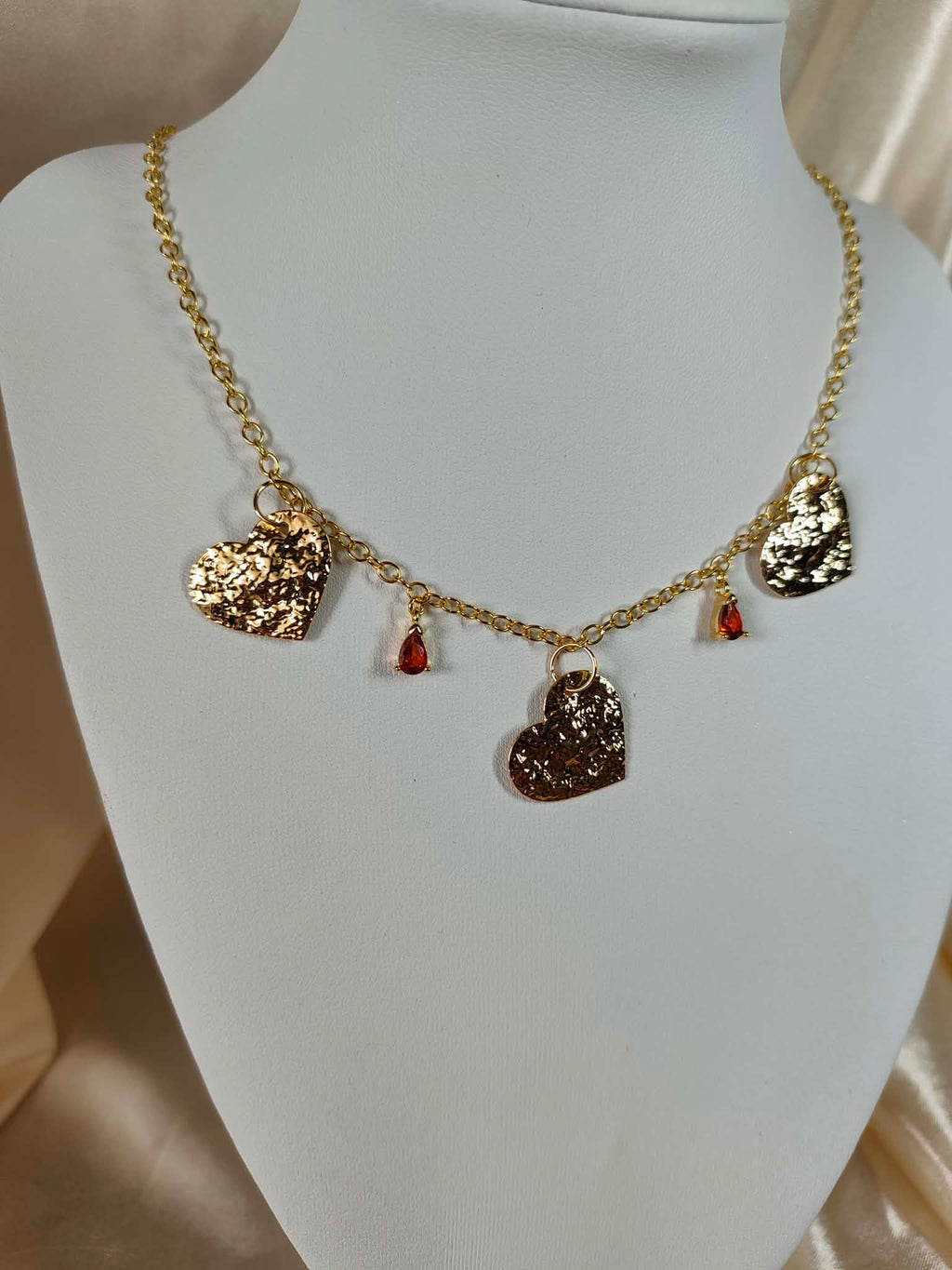 Collier "coeur d'ambre"