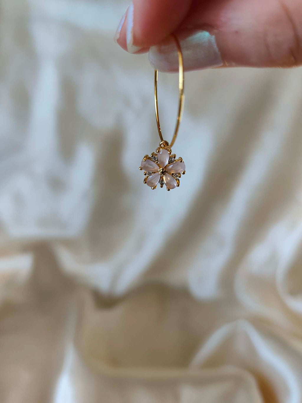 Boucles d'oreilles "fleur de cerisier"