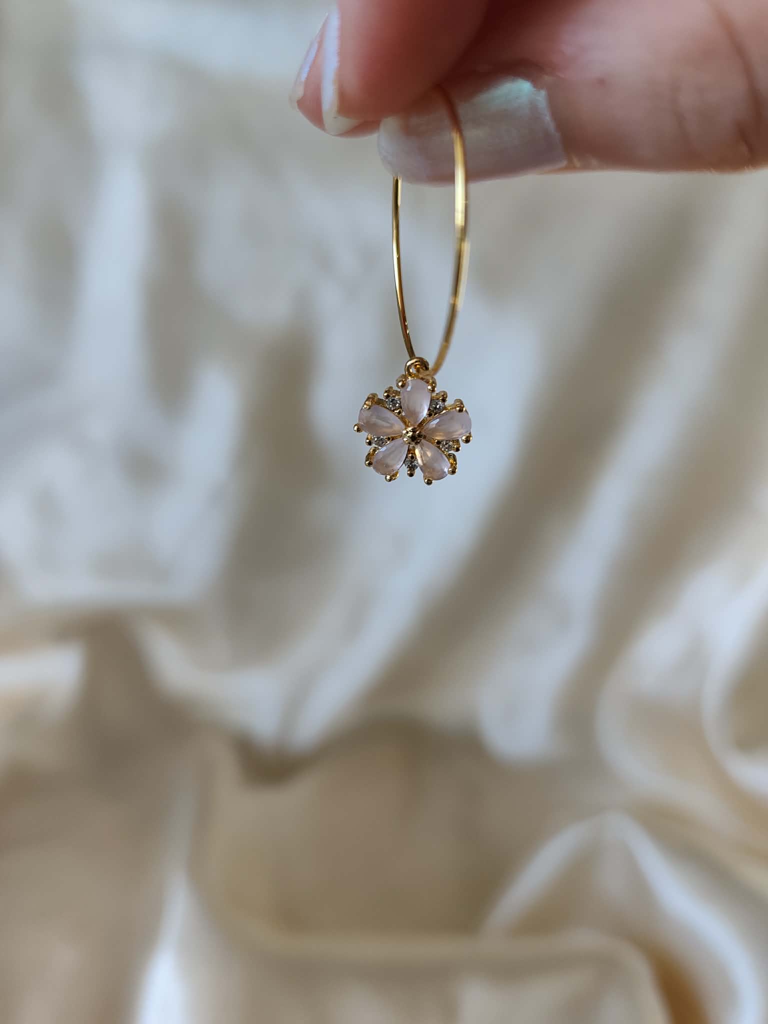 Boucles d'oreilles "fleur de cerisier"