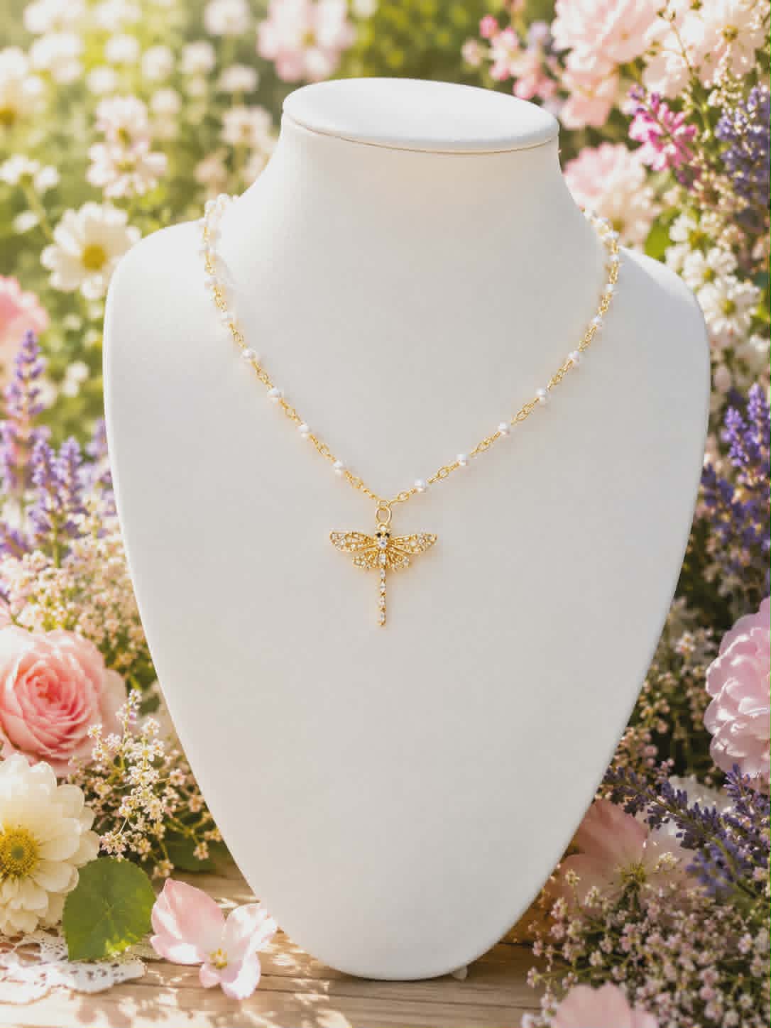 Collier "La Libellule Impériale"