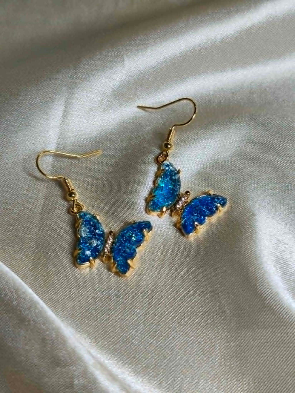 parure "papillon bleu"