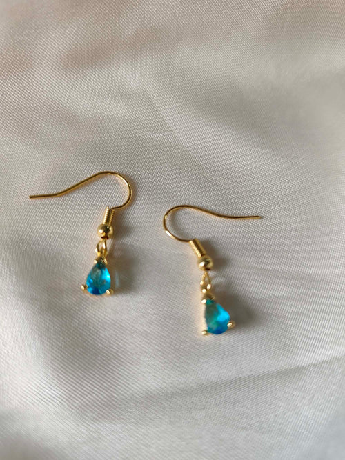 Boucles d'oreilles "Larmes Bleues"