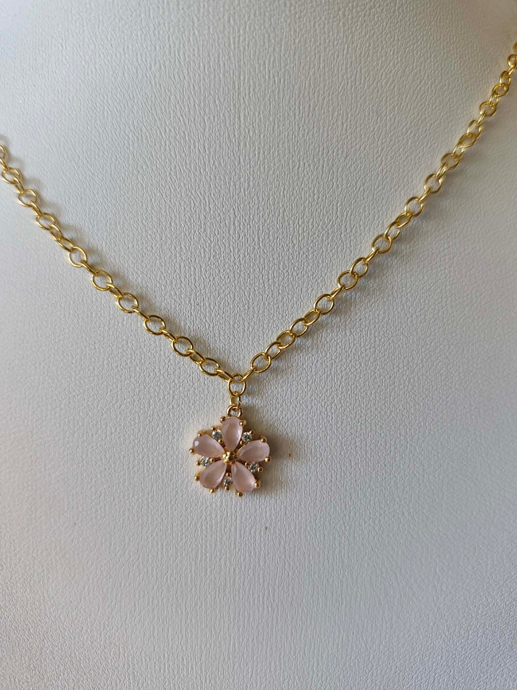 Collier "fleur de cerisier"