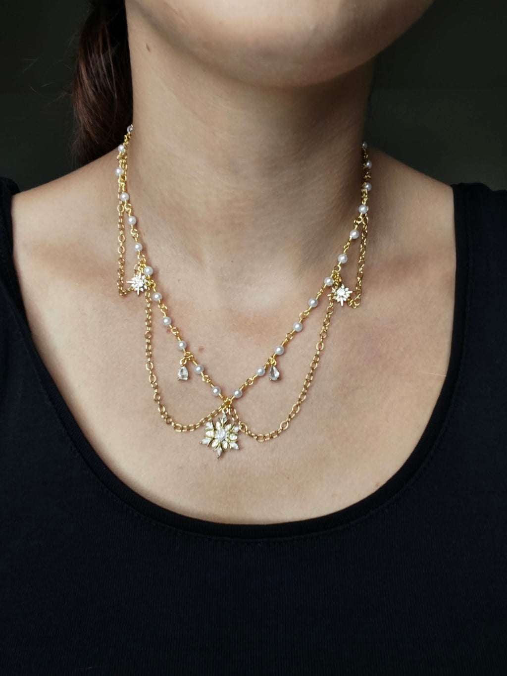 Collier "La Valse des Neiges"