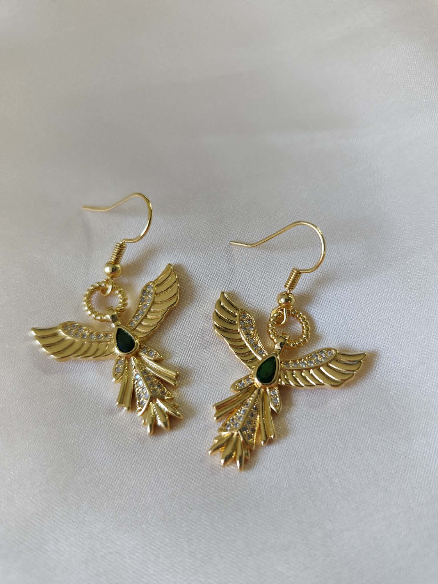 Boucles d'oreilles "Le Phénix Impérial"