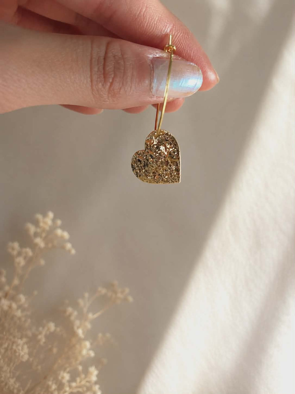 Boucles d'oreilles "Cœur d’Or"