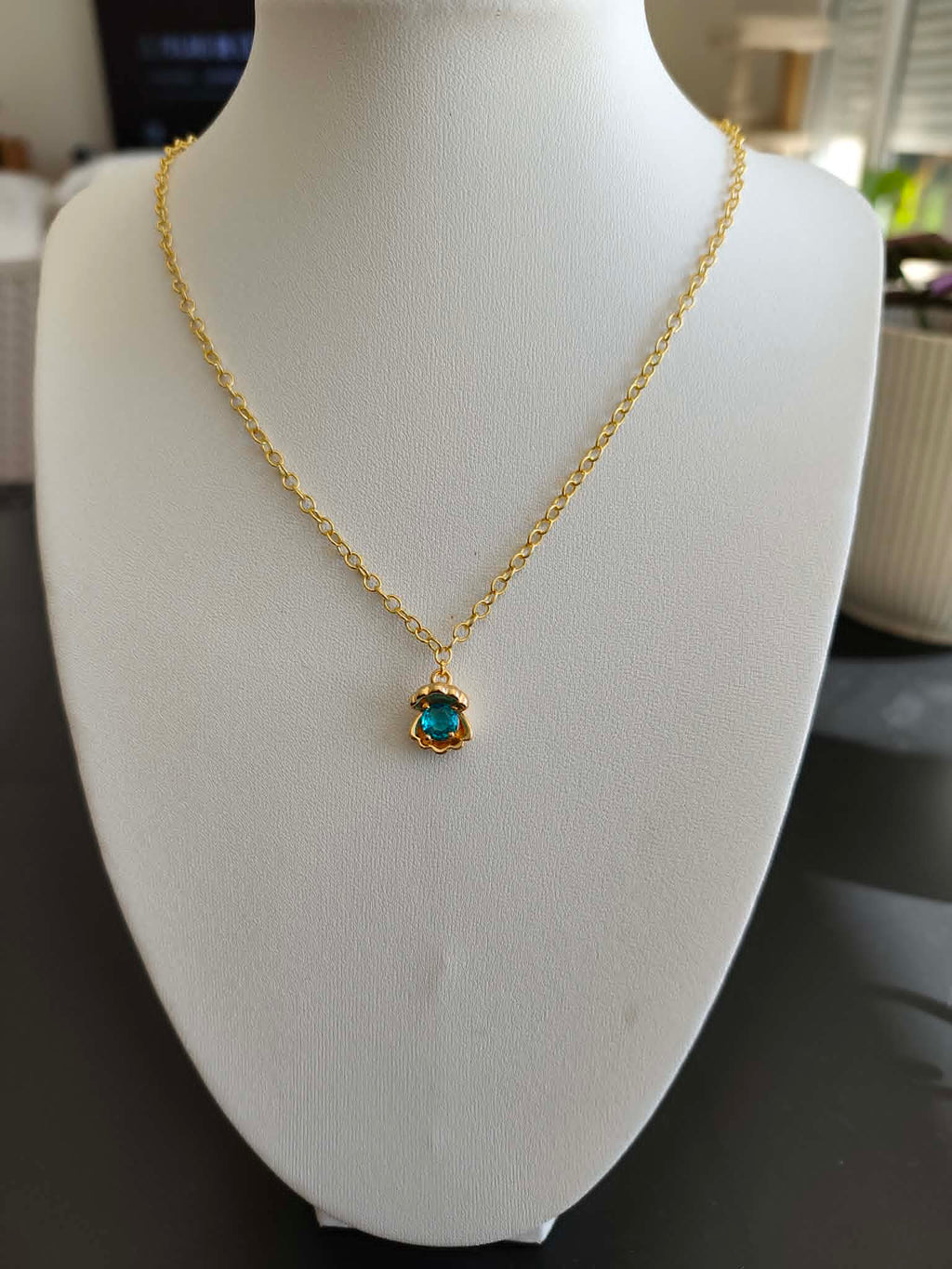 Collier "Coquillage turquoise"
