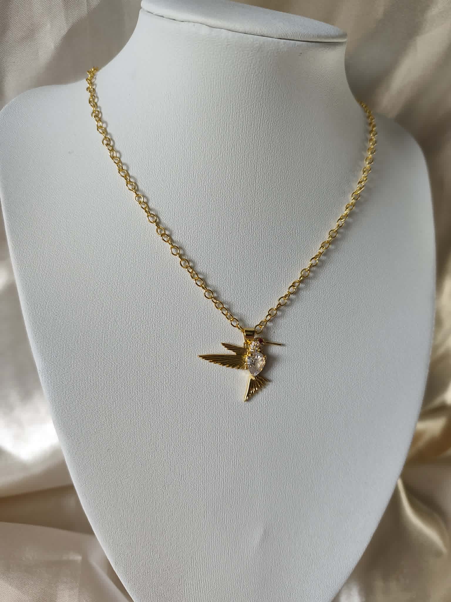 Collier "Oiseaux de la cour"