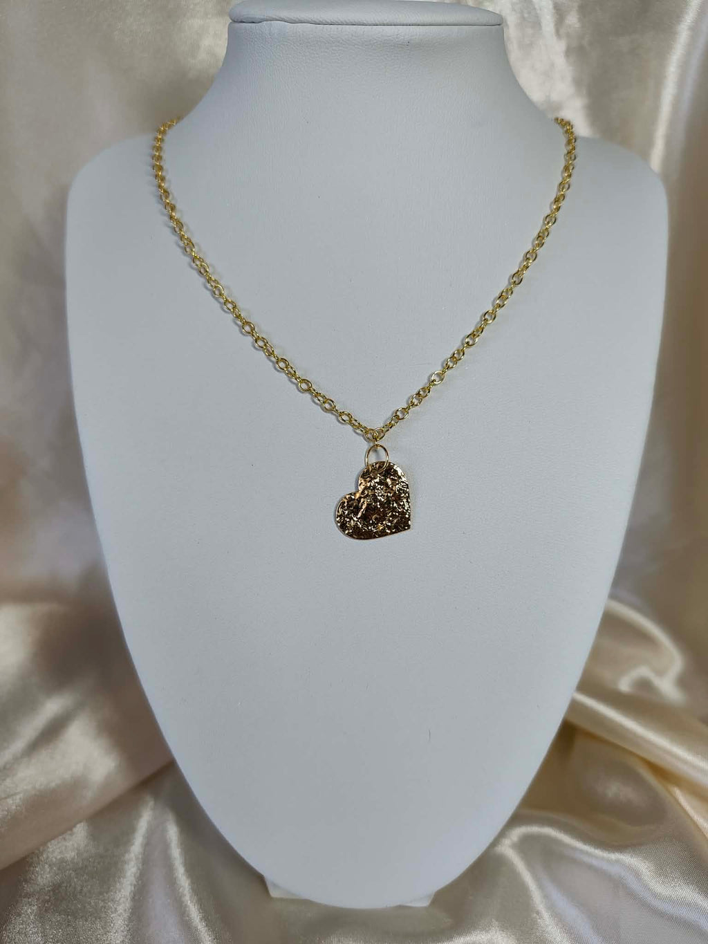 parure collier + bracelet "Cœur d'Or"