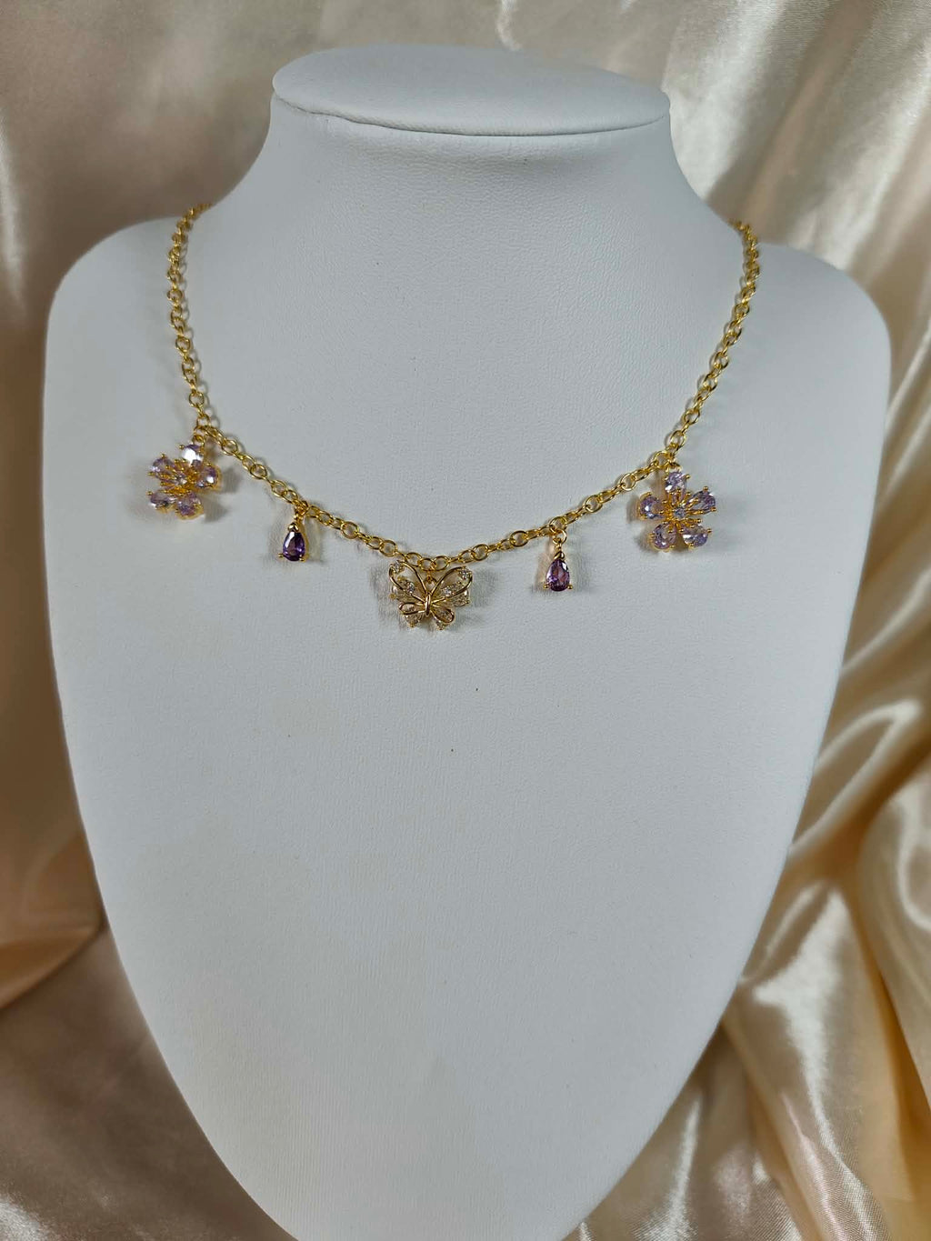 Collier "Papillon du jardin"