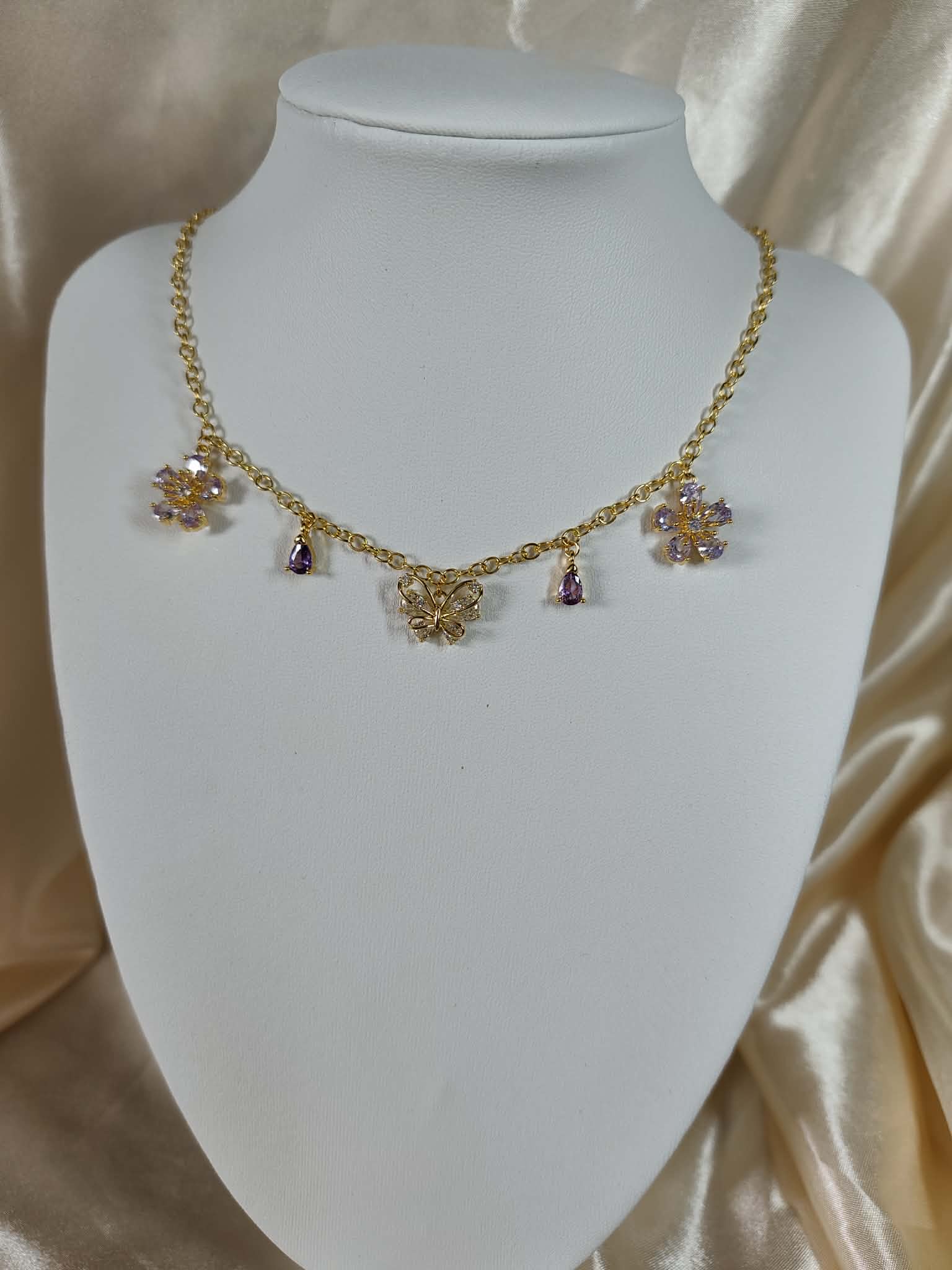Collier "Papillon du jardin"