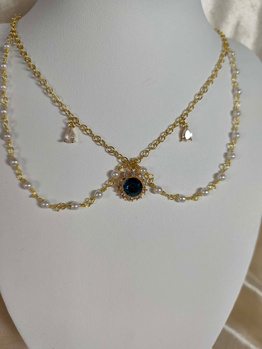 Parure "bleu royal"
